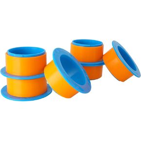 OVOV 3 Pairs Hand Dispenser for Stretch Film,Shrink Wrapping Dispenser Fit for Dia 3" Plastic Hand Saver for Warping All Furniture for Moving (Blue)