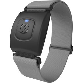 Scosche Rhythm R+2.0: Waterproof/Dustproof Armband with ANT+ & BLE Bluetooth Smart for Hyper Accurate Workout Heart Rate Monitoring with Wahoo, Peloton, LED Monitor, DDP Yoga, Strava