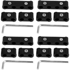 يلوح في الأفق شمعة اشعال السيارة، مقسم سلك المحرك، سبائك الألومنيوم، فاصل سلك توصيل الشرارة 8 مم 9 مم 10 مم 12 قطعة (أسود) in Kuwait