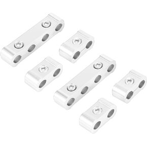 X AUTOHAUX 2 Set 8mm Car Engine Spark Plug Wire Separator Looms Divider Organizer Clamp Aluminum Alloy Black