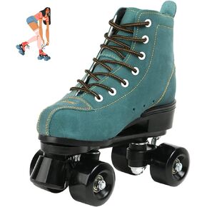jessie Women's Roller Skates High Top Double Row Outdoor and Indoor Roller Skate Adjustable Roller Skates for Women Men Boys and Girls