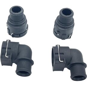 Heater Inlet Hose Connector Compatible with Chevy Sonic Hatchback 95089363/950893634，4 PCS