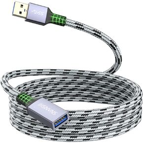 SNANSHI USB Extension Cable 3ft, USB Extender Nylon Braided USB 3.0 Extension Cable for Webcam,Printer,USB Mouse/Keyboard, Flash Drive,USB Light