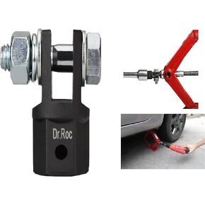Scissor Jack Adapter for 1/2 Inch Drive Impact Wrench or 13/16 Inch Lug Wrench or Power Drills, Scissor Jack Drill Adapter for Impact Drills Socket Automotive Jack RV Trailer Leveling Jack