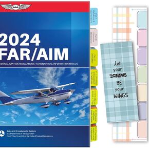 Upgraded Tabs for 2025 FAR/AIM (with Page Numbers) and FAA for Private Pilot - VFR - 80 Tabs in Total with 12 Blank Index Tabs (Book Not in)