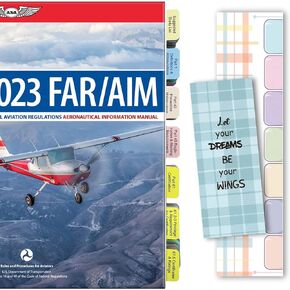 Upgraded Tabs for 2025 FAR/AIM (with Page Numbers) and FAA for Private Pilot - VFR - 80 Tabs in Total with 12 Blank Index Tabs (Book Not in)