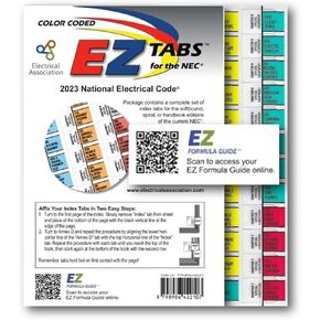 (Color Coded) with EZ Formula Guide for The 2023 National Electrical Code