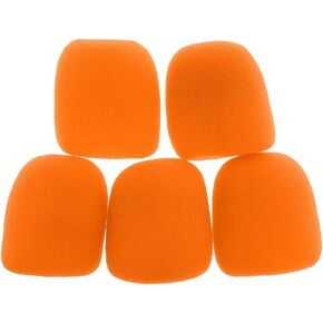 OriGlam 5pcs Thick Foam Mic Covers Handheld Microphone Windscreen, Washable Pop Filter Microphone Cover for KTV Performance (Green)