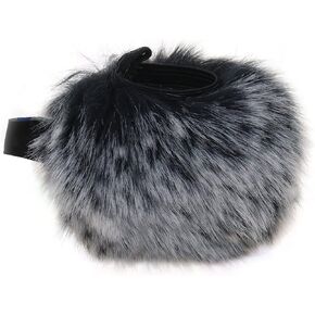 ECSiNG Furry Microphone Windscreen Muff Compatible with Tascam DR-40X DR-40 Portable Digital Recorder Outdoor Mic Wind Cover Shield Microphone Pop Filter