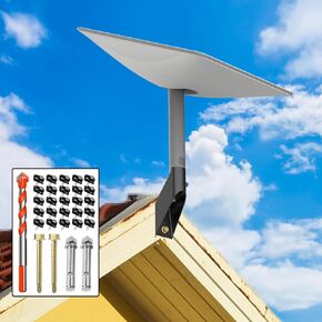BUJ Starlink Short Mount, Click-in Design Starlink V2 Short Mount, Starlink Short Wall Mount,Starlink Mounting Kit, Starlink Pole Mount,Starlink Roof Mount（Zinc Alloy Material）