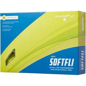 Maxfli 2023 Softfli Matte Golf Balls- 12 Pack, Compression 35, Enhanced Alignment Aid, Ultra-Low Compression Exceptionally Soft Feel in Kuwait