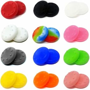 24 PCS Silicone Xbox Thumb Grips Cap Cover,Joystick Silicone Accessories Replacement Parts ​for PS4, PS5, Xbox 360, Xbox One, Xbox Series X/S Controller