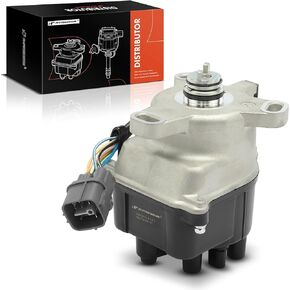 A-Premium Ignition Distributor with Cap and Rotor Compatible with Acura Integra 1994-2001 1.8L, Replace# 30100P75A03, 30105P75A01
