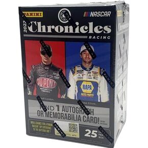 2022 Chronicles Racing Blaster Box Nascar 5 Cards per Pack 5 Packs Per Box 1 Memorabilia or Autograph Per Box