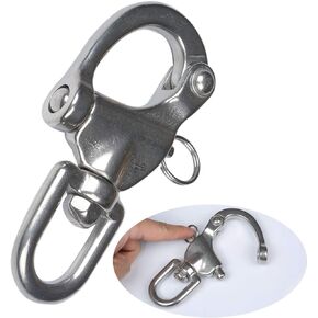Swivel Eye Snap Shackle,Marine Boat Sailing Quick Release Bail Rigging Clip 2-3/4"，3.5"，5"