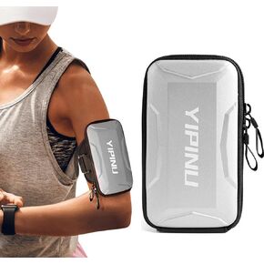 Outdoor Sports Multifunctional Armband Waterproof Running Sports Fitness Mobile Arm Bag, Compatible with iPhone 11 Pro Max 11 XS XR 8, Galaxy S20 S10 S9 Plus for Men & Women (Black)