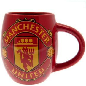كوب شاي MANCHESTER UNITED FC - كوب أحمر مع شعار MUFC على الجهة الأمامية. كوب كبير يحمل أكثر من 16 أونصة. مثالي لأي مشجع مانشستر يونايتد. احصل على منتجك اليوم. in Kuwait