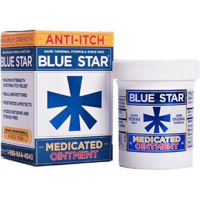 Blue Star Medicated Anti-Itch Ointment, 2oz Per Pack (2 Pack)