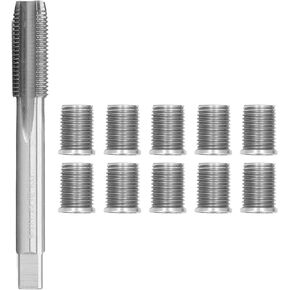 Spark Plug Thread Repair Tool, M10x1.25 Bolt + M12x1.25 Tap Auto Accessories Hardware Kit for Gasoline Engines, Generators