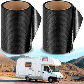 Pushglossy Underbelly Tape 2 Roll 7.87" x 20 ft RV Underbelly Tape RV Roof Tape RV Underbelly Material Seal Tape Mobile Home Belly Wrap Waterproof Fabric Belly Tape