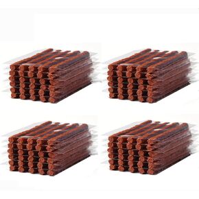 HappyBeeFlying Tire Plugs 150pcs,Rubber Tire Repair Plugs Self vulcanizing Strips 4" x 1/4" for Tubeless Tires