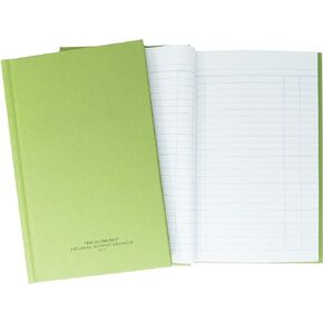 Tacticai Green Military Log Book, 5.25" x 8" - 192 Pages, 4 Columns, Record Book for Record Keeping, Supply Chain, Inventory, Training, Maintenance & Field Operations, NSN 7530-00-286-6207