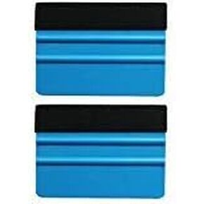 Gebildet Durable Black Felt Edge Squeegee 4 Inch for Car Vinyl Film Wrapping Decal Squeegee Window Tint Work, Professional Scratch Free Squeegee. Pack of 2