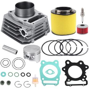 Cylinder Top End Rebuild Kit For Honda TRX300 TRX300FW Fourtrax 300 1988-2000 4x4 2x4 Replace # 12100-HC4-000 With 74mm Piston