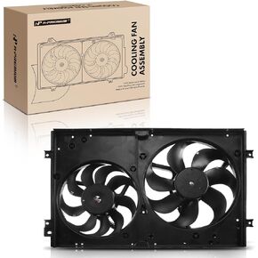 A-Premium Engine Radiator Cooling Fan Assembly Compatible with Select Volkswagen & Audi Models - Jetta 1999-2005, Golf 1999-2004, Clasico 2011-2014, TT 2000-2004, TT Quattro 2000-2002