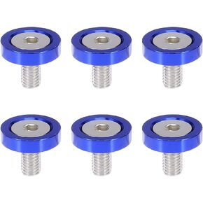 X AUTOHAUX 6pcs Silver Tone M8x20mm Aluminum Alloy Bumper Washer Bolt Engine Bay Dress Up Fastener for Car Motorcycle
