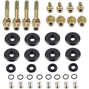 Dewhel B-SERIES B16 B17 B18 VTEC LOW-PROFILE SLIM VALVE COVER HARDWARE WASHER BOLT Color Black