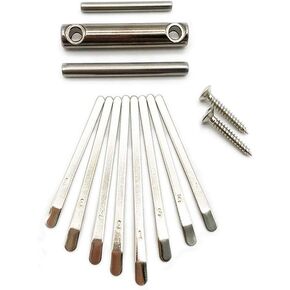 Jiayouy Kalimba Thumb Piano 8 Keys Bridge Saddle Hardware Pack for Kalimba Thumb Piano DIY Replacement Part Accessory