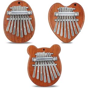 3 عبوات من بيانو الإبهام الصغير بجيب صغير من كاليمبا، 8 مفاتيح بيانو بالإبهام، بيانو رائع للأصابع، بيانو يدوي صغير، هدايا موسيقية لعيد الميلاد للأطفال البالغين المبتدئين in Kuwait