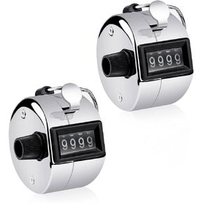 SLTG2020 2PCS Set Portable 4 Digit Handheld Number Click Golf Counter Tally Recorder