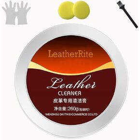 Leatherrite Leather Restorer, Leather Rite Leather Restorer Cream, Leatherrite Premium Multi-Purpose Leather Restorer Leather Recoloring Balm Repair Kits for Couches Car Seat (Clear)
