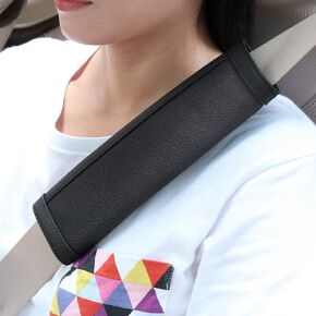 SEG Direct Black and Gray Seat Belt Pads Pack of 2