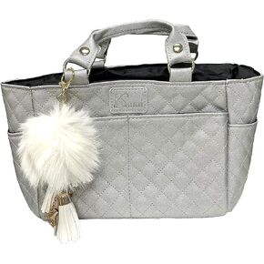 Ice Skating Rink Tote - Great for Skate Guards Water Bottle and Other Skating Accessories with Charms