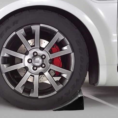 Fasmov 2 Pack Solid Rubber Heavy Duty Wheel Chock, Premium Chock for Car, Travel Trailers, RV, Truck, and ATV in Saudi Arabia