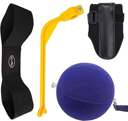 Golf Swing Training Aid Arm Band Trainer Impact Ball Inflator Assist Posture Motion Correction Aids Set for Men Women Golfer Beginner Practice in Saudi Arabia