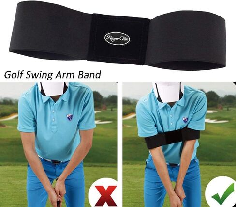 Golf Swing Training Aid Arm Band Trainer Impact Ball Inflator Assist Posture Motion Correction Aids Set for Men Women Golfer Beginner Practice in Saudi Arabia