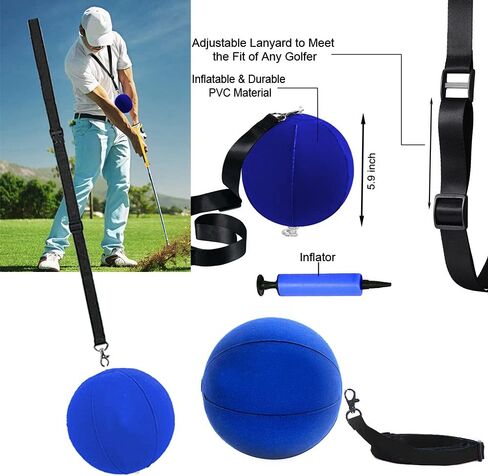 Golf Swing Training Aid Arm Band Trainer Impact Ball Inflator Assist Posture Motion Correction Aids Set for Men Women Golfer Beginner Practice in Saudi Arabia