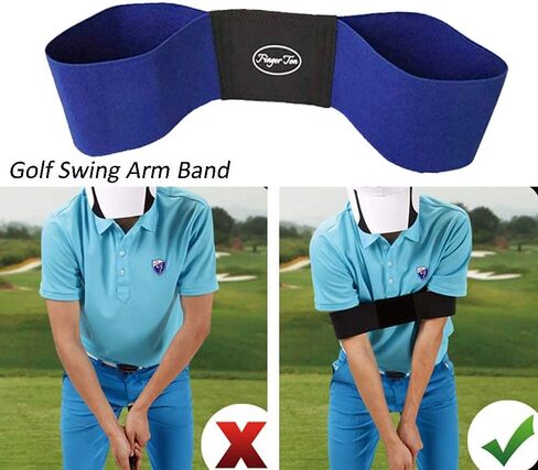 Golf Swing Training Aid Arm Band Trainer Impact Ball Inflator Assist Posture Motion Correction Aids Set for Men Women Golfer Beginner Practice in Saudi Arabia
