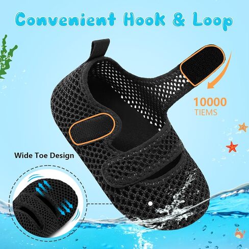 BARERUN Toddler Water Shoes Boys Girls Quick Dry Barefoot Aqua Shoes for Swim Pool Beach Non Slip Breathable Sandals Lightweight Summer House Slippers in Saudi Arabia