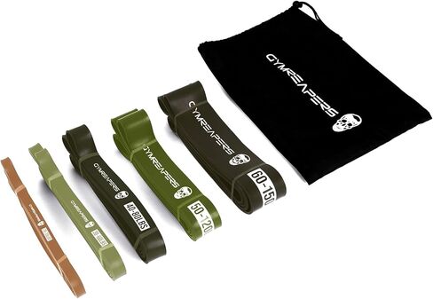 Gymreapers Pull up Resistance Bands for Weight Lifting, Pull Ups - Assistance Bands for Powerlifting, Stretching, WOD, Strength Training - for Men & Women in Saudi Arabia