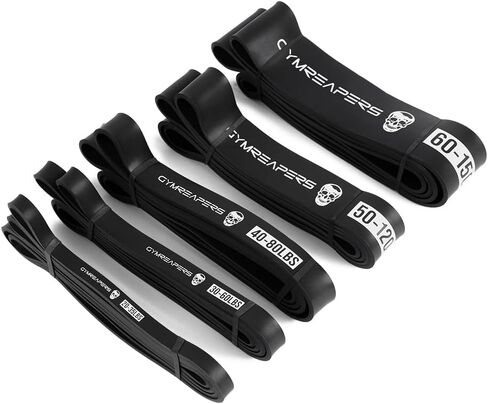 Gymreapers Pull up Resistance Bands for Weight Lifting, Pull Ups - Assistance Bands for Powerlifting, Stretching, WOD, Strength Training - for Men & Women in Saudi Arabia