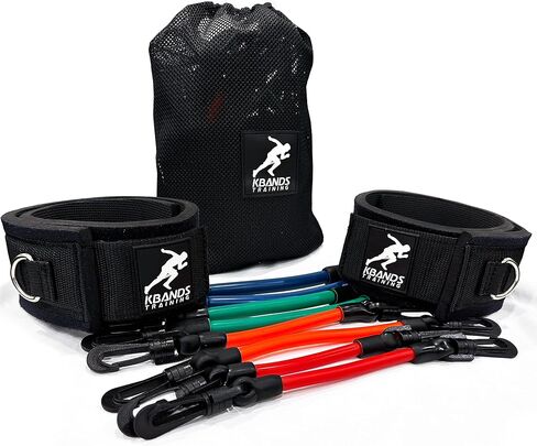 Kbands | Speed and Strength Leg Resistance Bands | Includes Speed 101 and Agility FX Digital Training Programs - Sizes for Youth, Intermediate, and Advanced Athletes in Saudi Arabia