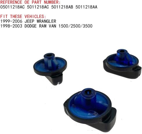 Set of 3 AC Heater Climate Control Blower Fan Knob Switch for 1999-2006 Jeep Wrangler 1999-2003 Dodge Ram Replace 05011218AC 5011218AC 5011218AB 5011218AA in Saudi Arabia