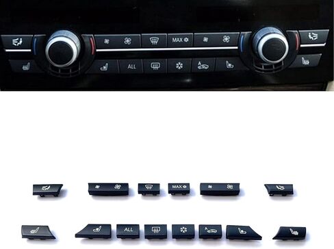 WODOFO GDR 14 Key Air Conditioning A/C Vent Button AC Heater Climate Control Key Caps Interior Repair Kit Replacement for BMW 5 6 7 M5 M6 F02 F06 F10 F12 61319313924 in Saudi Arabia