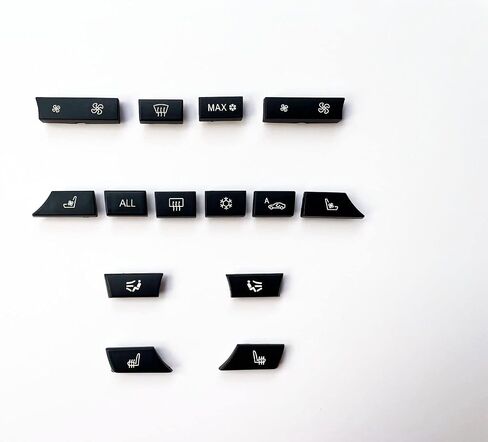 WODOFO GDR 14 Key Air Conditioning A/C Vent Button AC Heater Climate Control Key Caps Interior Repair Kit Replacement for BMW 5 6 7 M5 M6 F02 F06 F10 F12 61319313924 in Saudi Arabia