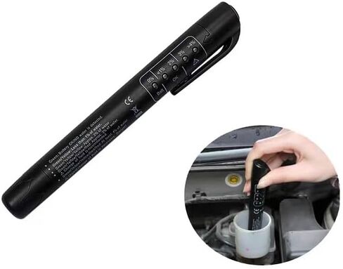 جهاز اختبار سائل الفرامل من Leewoth، قلم اختبار سائل الفرامل لمركبة DOT3 DOT4، جهاز اختبار رطوبة سائل الفرامل مع 5 مؤشرات LED، أداة اختبار تشخيص الفرامل التلقائية in Kuwait